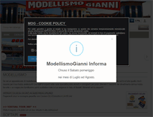 Tablet Screenshot of modellismogianni.it